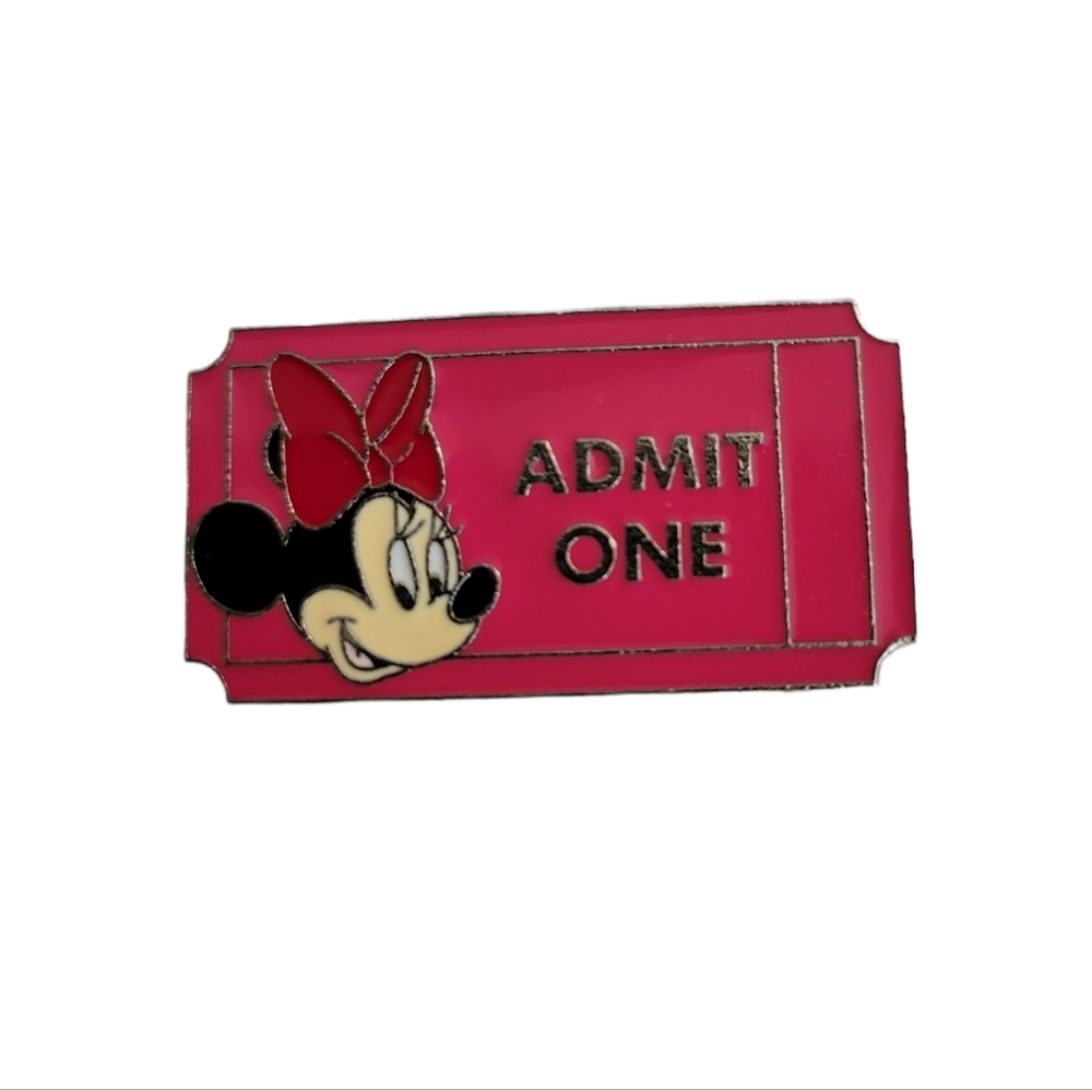 Minnie mouse ticket Disney pin